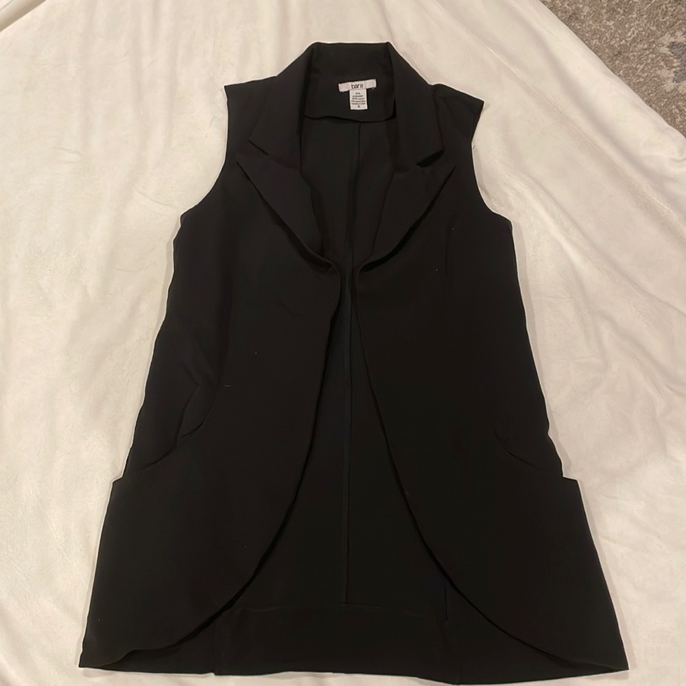 Bar lll black long vest